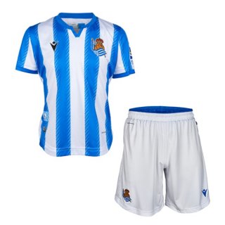 Maglia Real Sociedad Home Bambino 2019/20 Bianco Blu