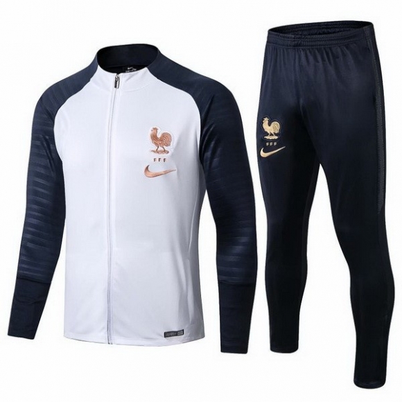Felpa Francia 2019/20 Bianco Blu