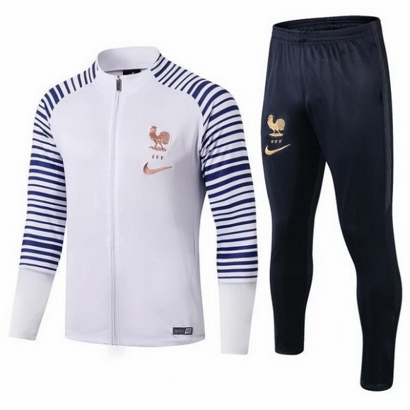 Felpa Francia 2019/20 Bianco Oro