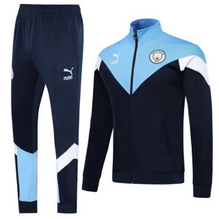 Felpa Manchester City 2019/20 Blu Bianco