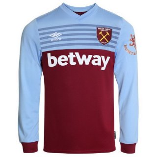 Maglia West Ham United Home ML 2019/20 Blu Rosso