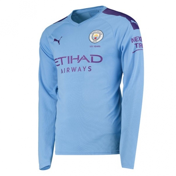 Maglia Manchester City Home ML 2019/20 Blu