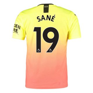 Maglia Manchester City NO.19 Sane Terza 2019/20 Arancione