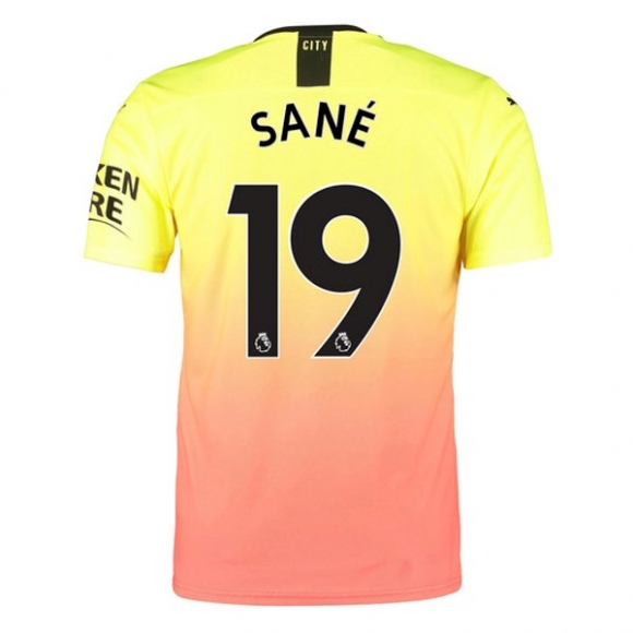 Maglia Manchester City NO.19 Sane Terza 2019/20 Arancione