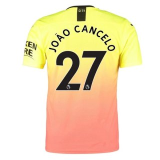 Maglia Manchester City NO.27 Cancelo Terza 2019/20 Arancione