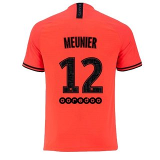 JORDAN Maglia Paris Saint Germain NO.12 Meunier Away 2019/20 Arancione