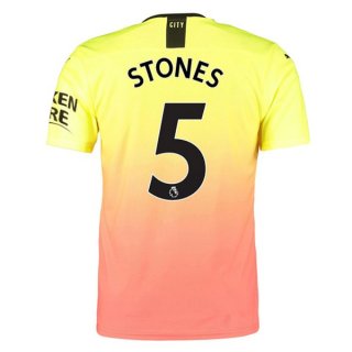 Maglia Manchester City NO.5 Stones Terza 2019/20 Arancione