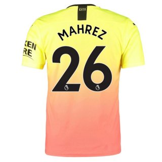 Maglia Manchester City NO.26 Mahrez Terza 2019/20 Arancione
