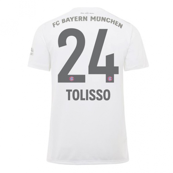 Maglia Bayern Munich NO.24 Tolisso Away 2019/20 Bianco