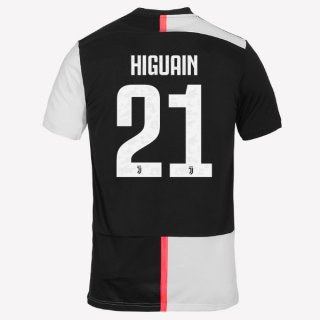 Maglia Juventus NO.21 Higuain Home 2019/20 Bianco Nero