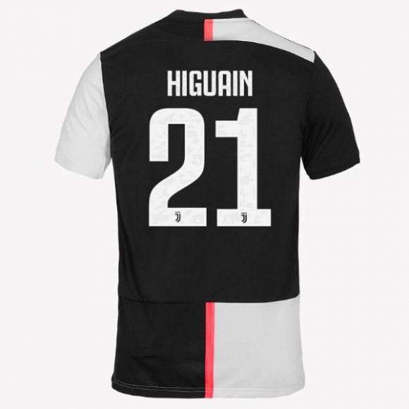 Maglia Juventus NO.21 Higuain Home 2019/20 Bianco Nero