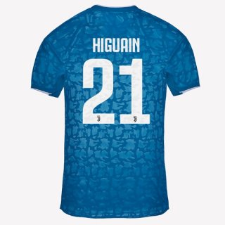 Maglia Juventus NO.21 Higuain Terza 2019/20 Blu