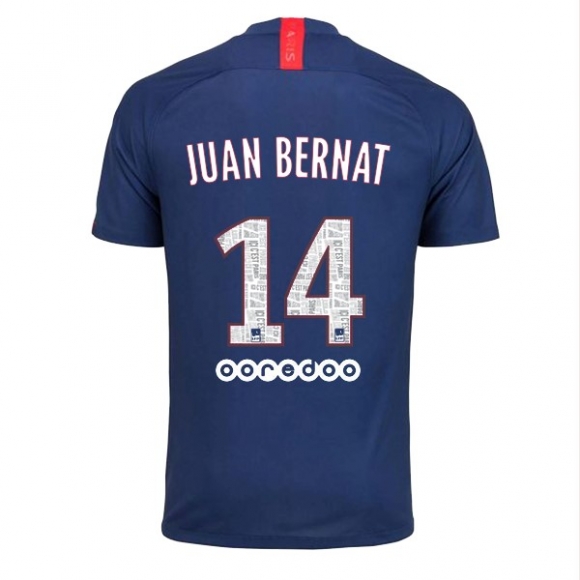 Maglia Paris Saint Germain NO.14 Juan Bernat Home 2019/20 Blu