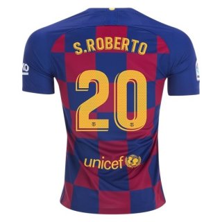 Maglia Barcellona NO.20 S.Roberto Home 2019/20 Blu Rosso