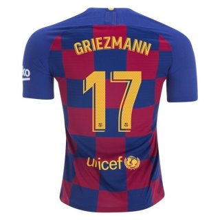 Maglia Barcellona NO.17 Griezmann Home 2019/20 Blu Rosso