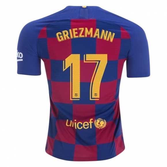 Maglia Barcellona NO.17 Griezmann Home 2019/20 Blu Rosso