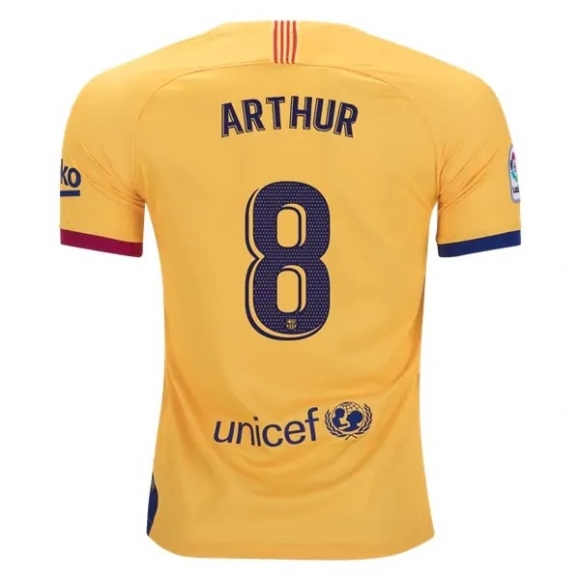 Maglia Barcellona NO.8 Arthur Home 2019/20 Blu Rosso