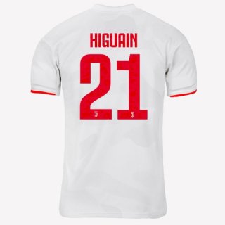 Maglia Juventus NO.21 Higuain Away 2019/20 Grigio Bianco