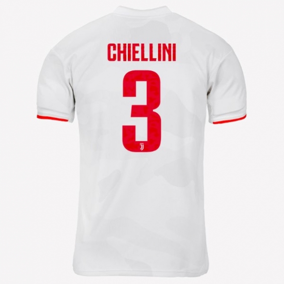 Maglia Juventus NO.3 Chiellini Away 2019/20 Grigio Bianco