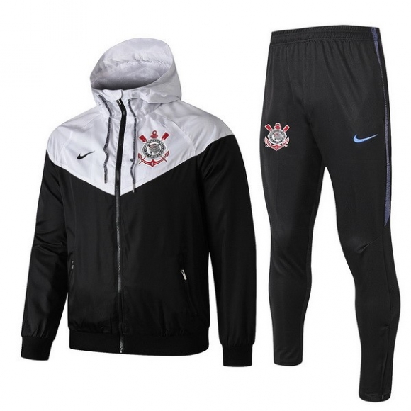 Giacca a vento Corinthians Paulista Set Completo 2019/20 Nero