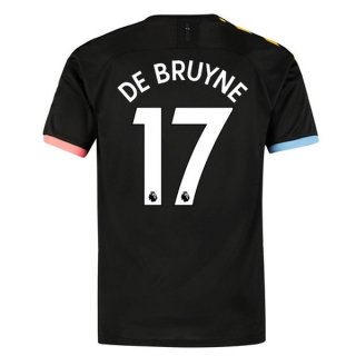 Maglia Manchester City NO.17 De Bruyne Away 2019/20 Nero