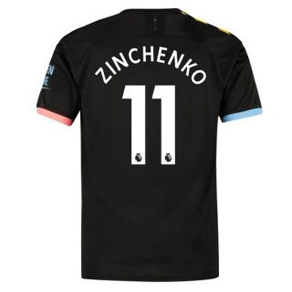 Maglia Manchester City NO.11 Zinchenko Away 2019/20 Nero