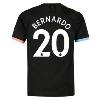 Maglia Manchester City NO.20 Bernardo Away 2019/20 Nero