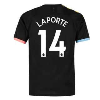 Maglia Manchester City NO.14 Laporte Away 2019/20 Nero