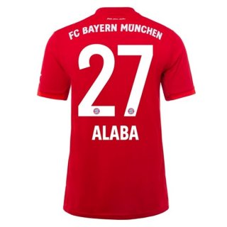 Maglia Bayern Munich NO.27 Alaba Home 2019/20 Rosso