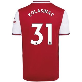 Maglia Arsenal NO.31 Kolasinac Home 2019/20 Rosso