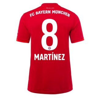 Maglia Bayern Munich NO.8 Martinez Home 2019/20 Rosso