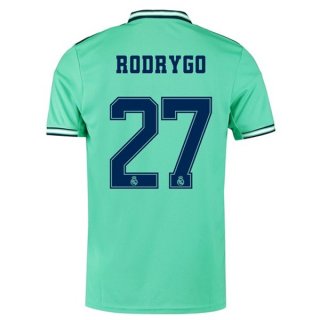 Maglia Real Madrid NO.27 Rodrygo Terza 2019/20 Verde