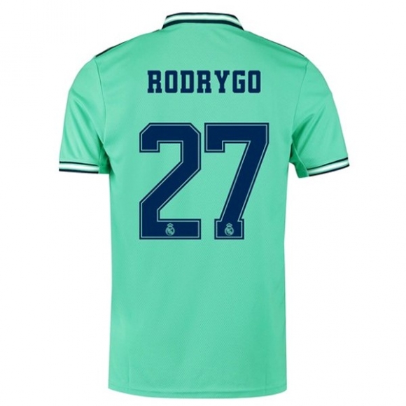 Maglia Real Madrid NO.27 Rodrygo Terza 2019/20 Verde