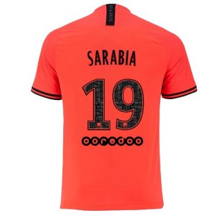 JORDAN Maglia Paris Saint Germain NO.19 Sarabia Away 2019/20 Arancione