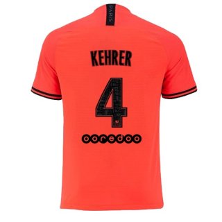 JORDAN Maglia Paris Saint Germain NO.4 Kehrer Away 2019/20 Arancione