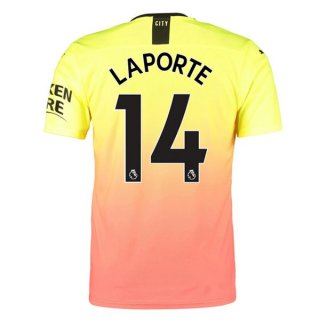 Maglia Manchester City NO.14 Laporte Terza 2019/20 Arancione