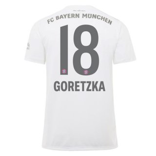 Maglia Bayern Munich NO.18 Goretzka Away 2019/20 Bianco