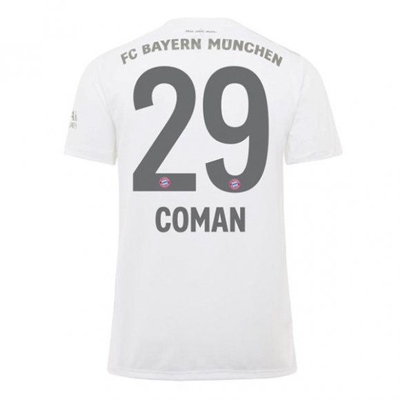 Maglia Bayern Munich NO.29 Coman Away 2019/20 Bianco