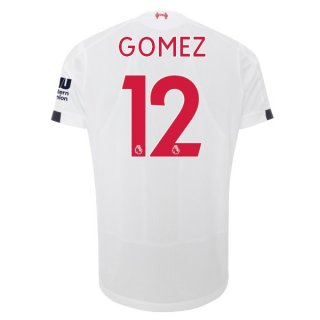 Maglia Liverpool NO.12 Gomez Away 2019/20 Bianco