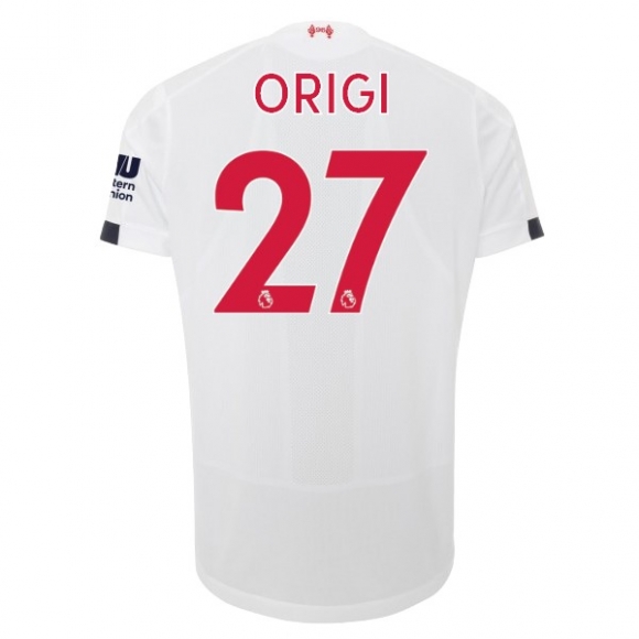 Maglia Liverpool NO.27 Origi Away 2019/20 Bianco