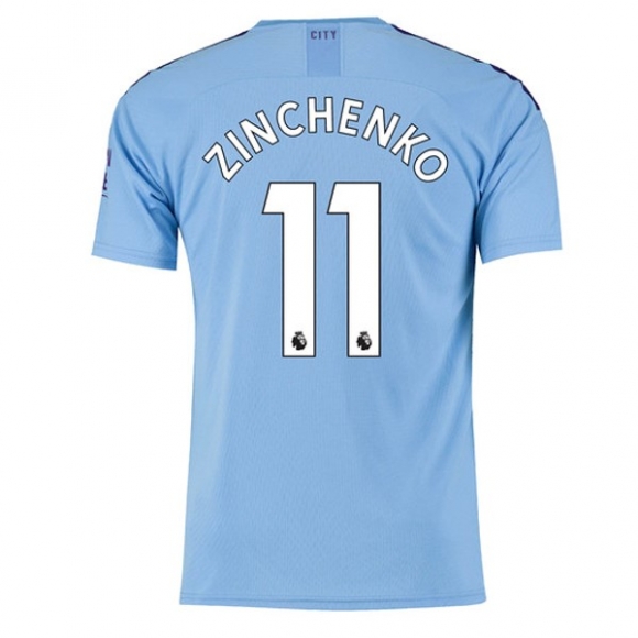Maglia Manchester City NO.11 Zinchenko Home 2019/20 Blu