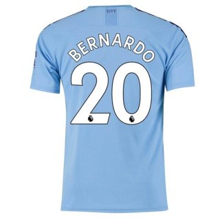 Maglia Manchester City NO.20 Bernardo Home 2019/20 Blu