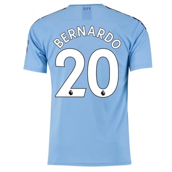 Maglia Manchester City NO.20 Bernardo Home 2019/20 Blu