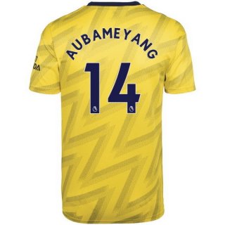 Maglia Arsenal NO.14 Aubameyang Away 2019/20 Giallo