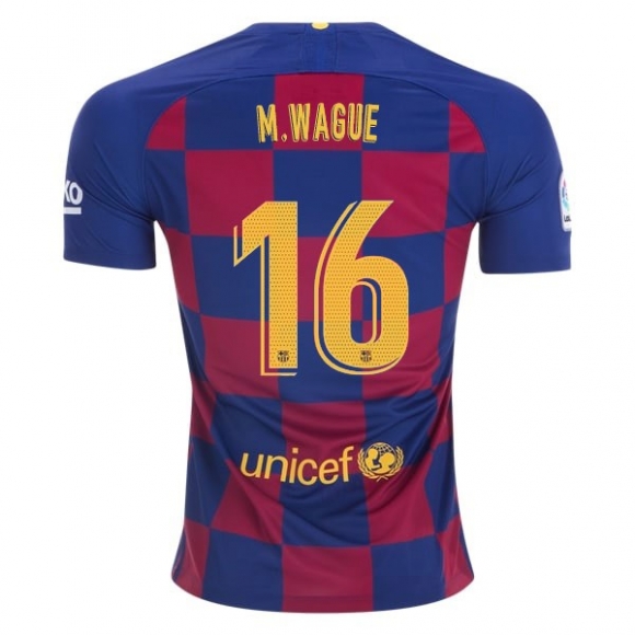 Maglia Barcellona NO.16 Wague Away 2019/20 Giallo