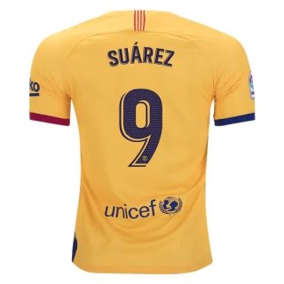Maglia Barcellona NO.9 Suarez Away 2019/20 Giallo