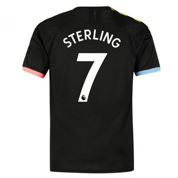 Maglia Manchester City NO.7 Sterling Away 2019/20 Nero