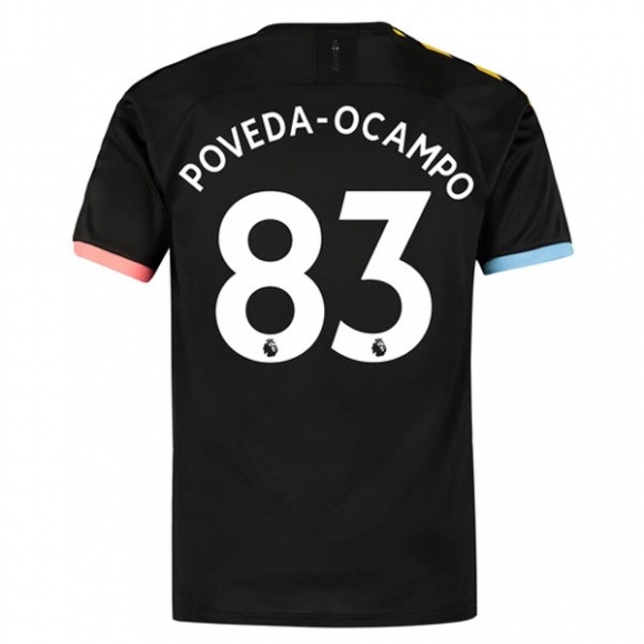 Maglia Manchester City NO.83 Poveda Ocampo Away 2019/20 Nero