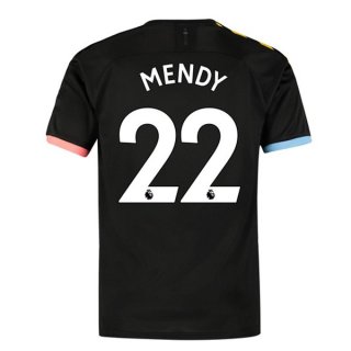 Maglia Manchester City NO.22 Mendy Away 2019/20 Nero