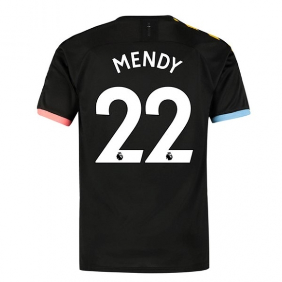 Maglia Manchester City NO.22 Mendy Away 2019/20 Nero